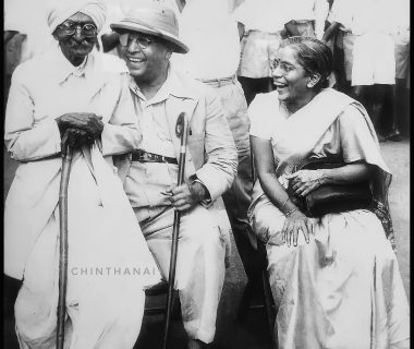 Ambedkar in Bombay with Savita Ambedkar & social reformer S.K.Bole